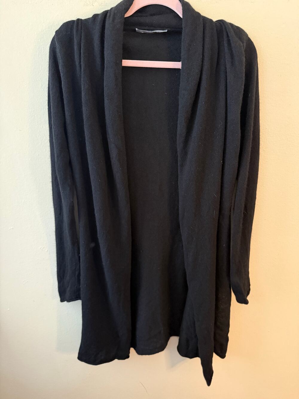 Hanna Rose Black Cashmere Cardigan Sweater Size Small